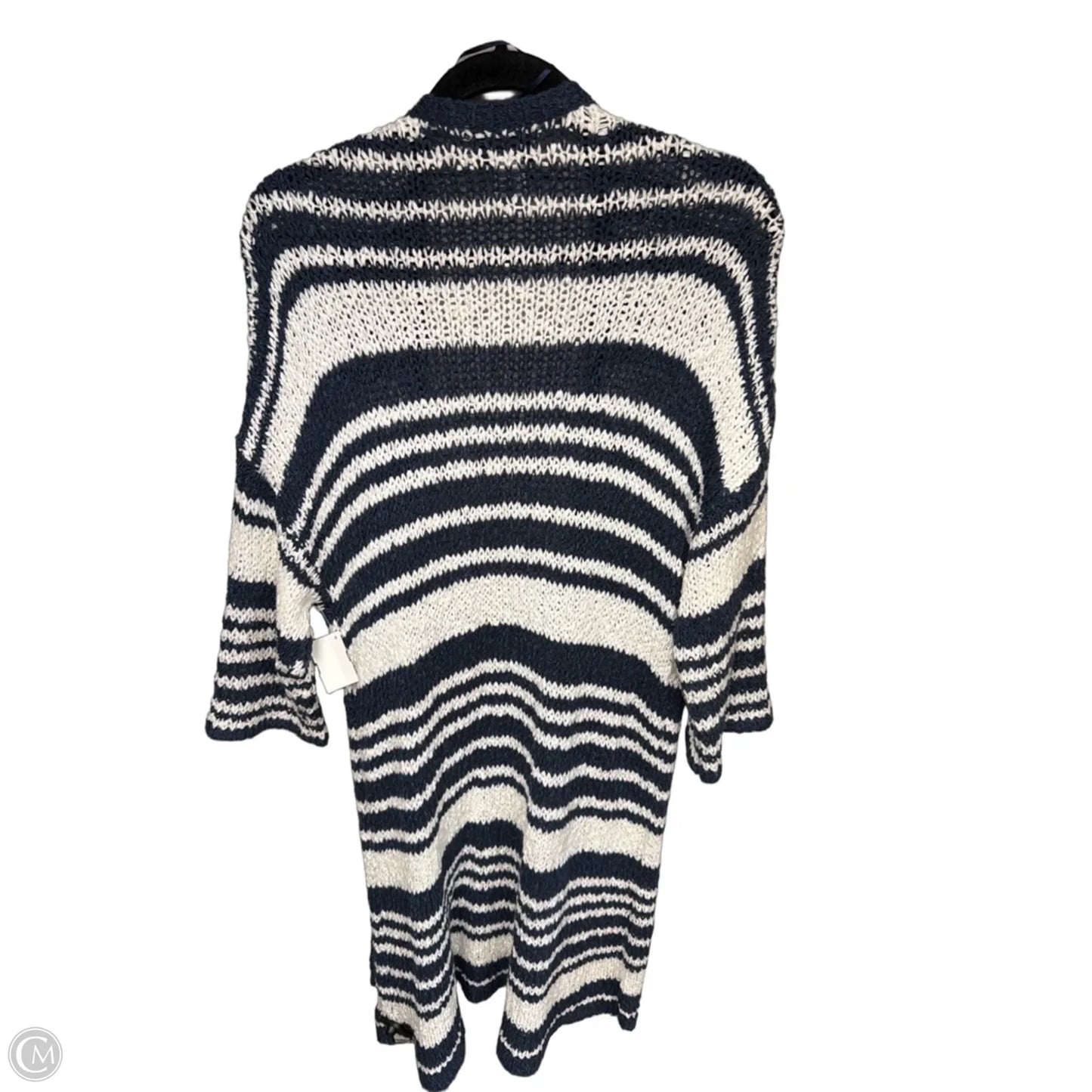 Cardigan By Clothes Mentor In Blue & White, Size: Xs