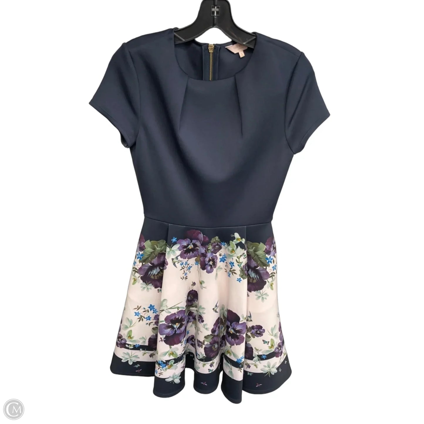 Dress Casual Short By Ted Baker In Blue & Pink, Size: S