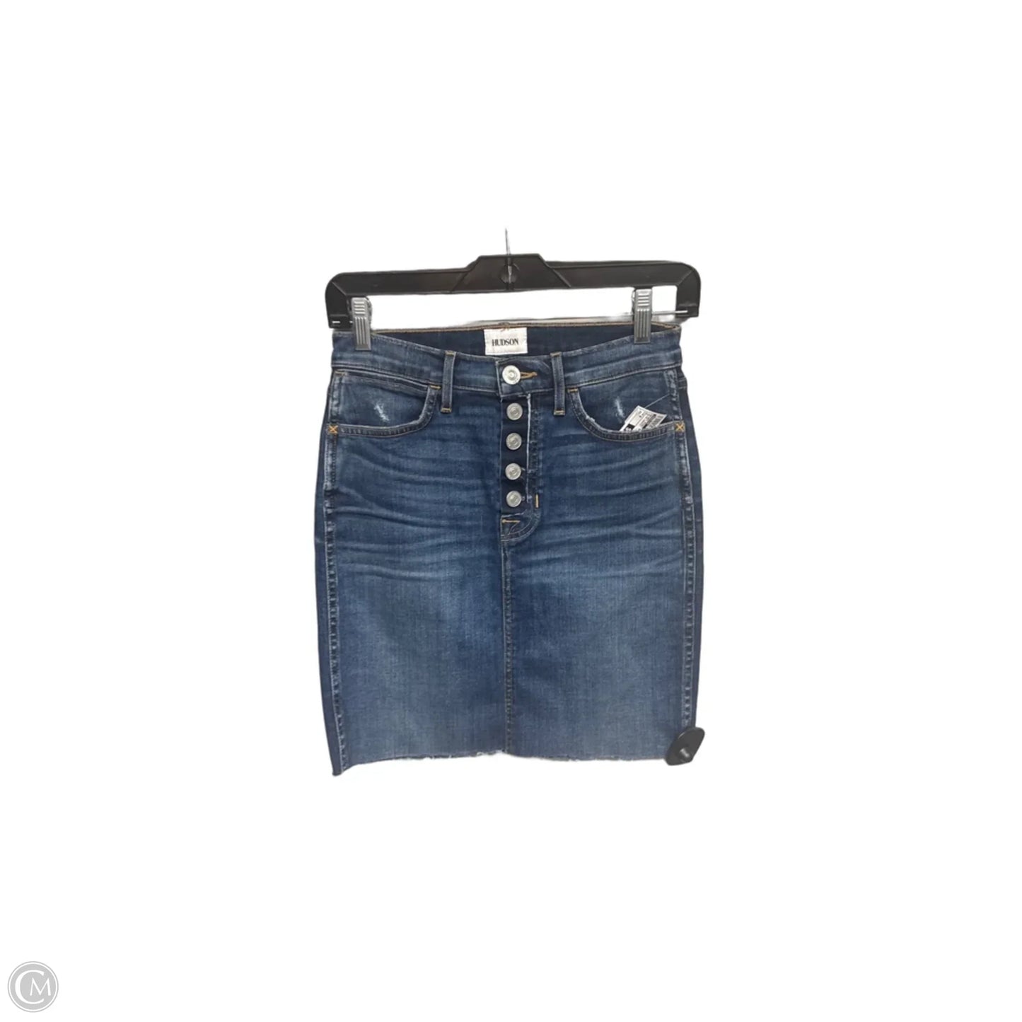 Skirt Mini & Short By Hudson In Blue Denim, Size: 0