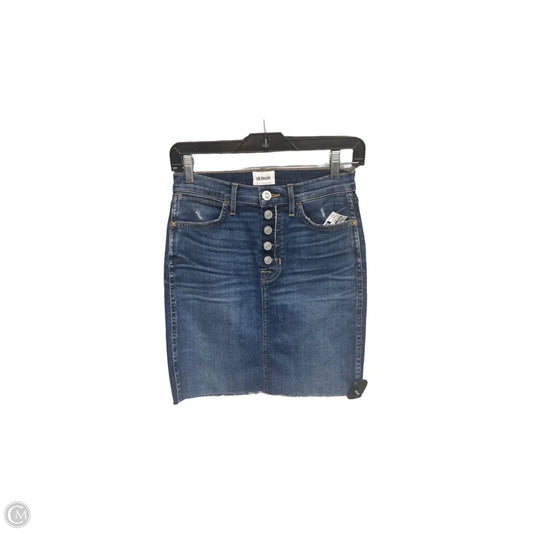 Skirt Mini & Short By Hudson In Blue Denim, Size: 0