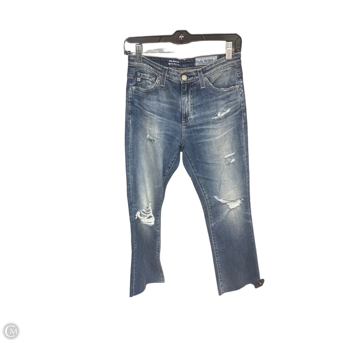 Jeans Flared By Ag Jeans In Blue Denim, Size: 0