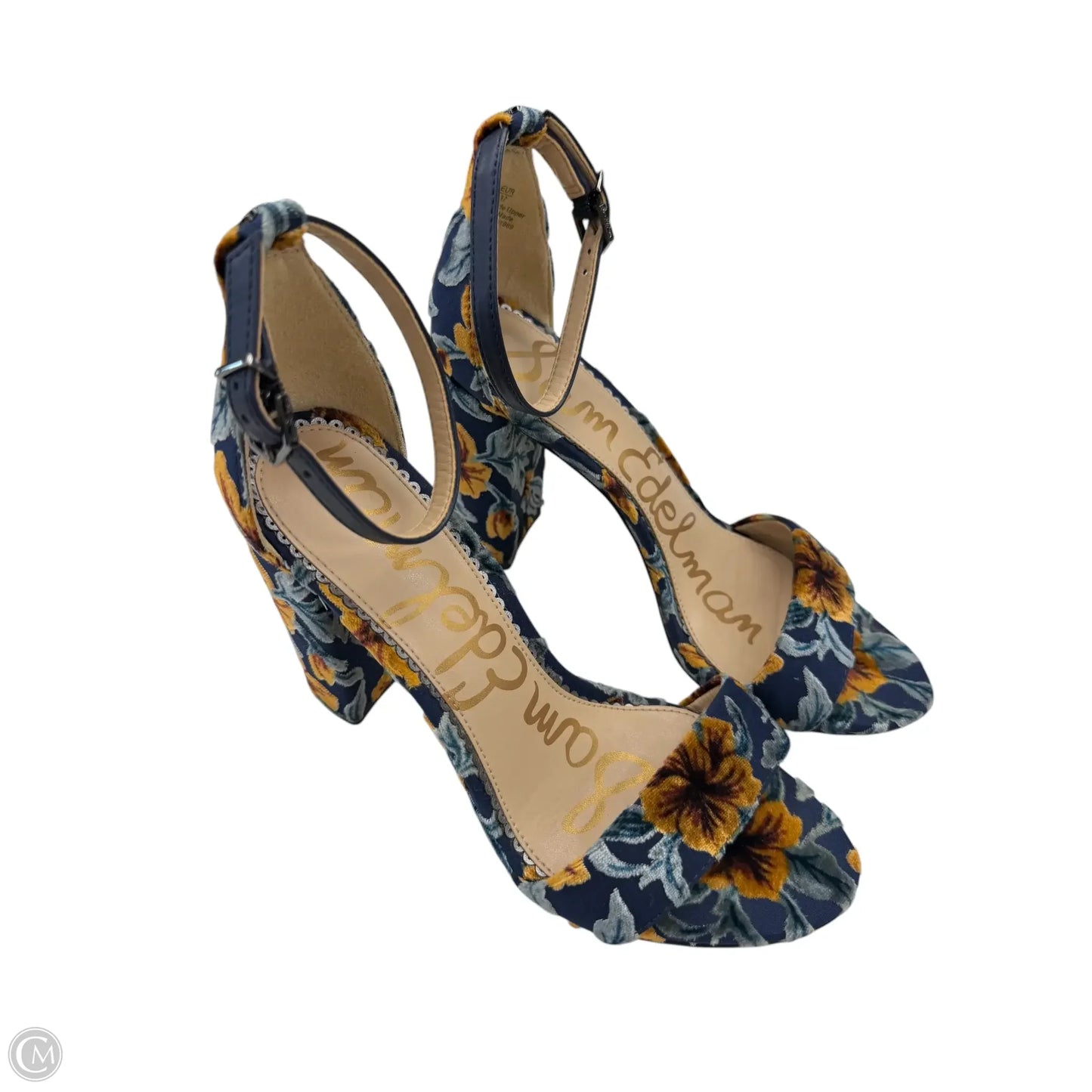 Shoes Heels Block By Sam Edelman In Floral Print, Size: 7