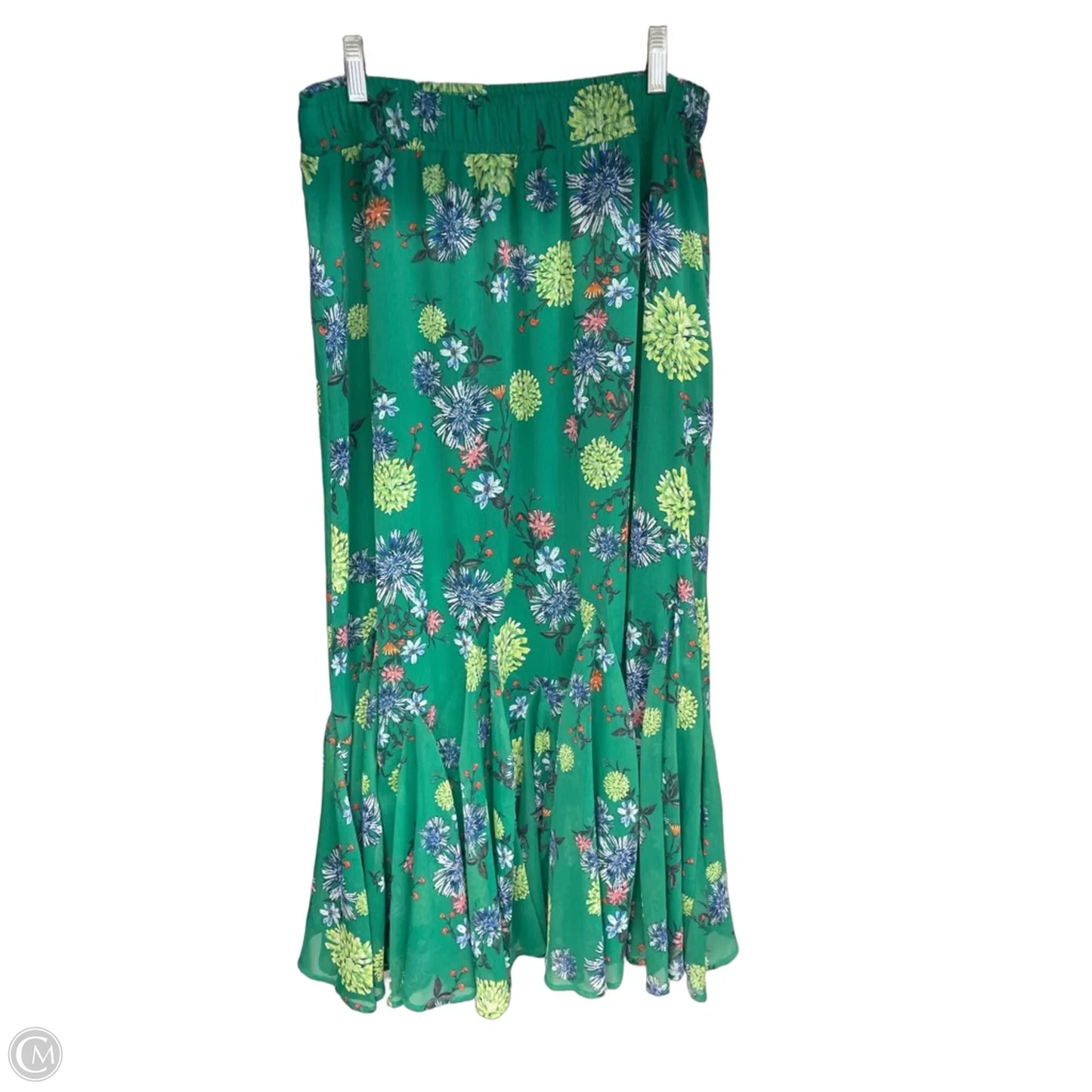 Skirt Maxi By Loft In Green, Size: S