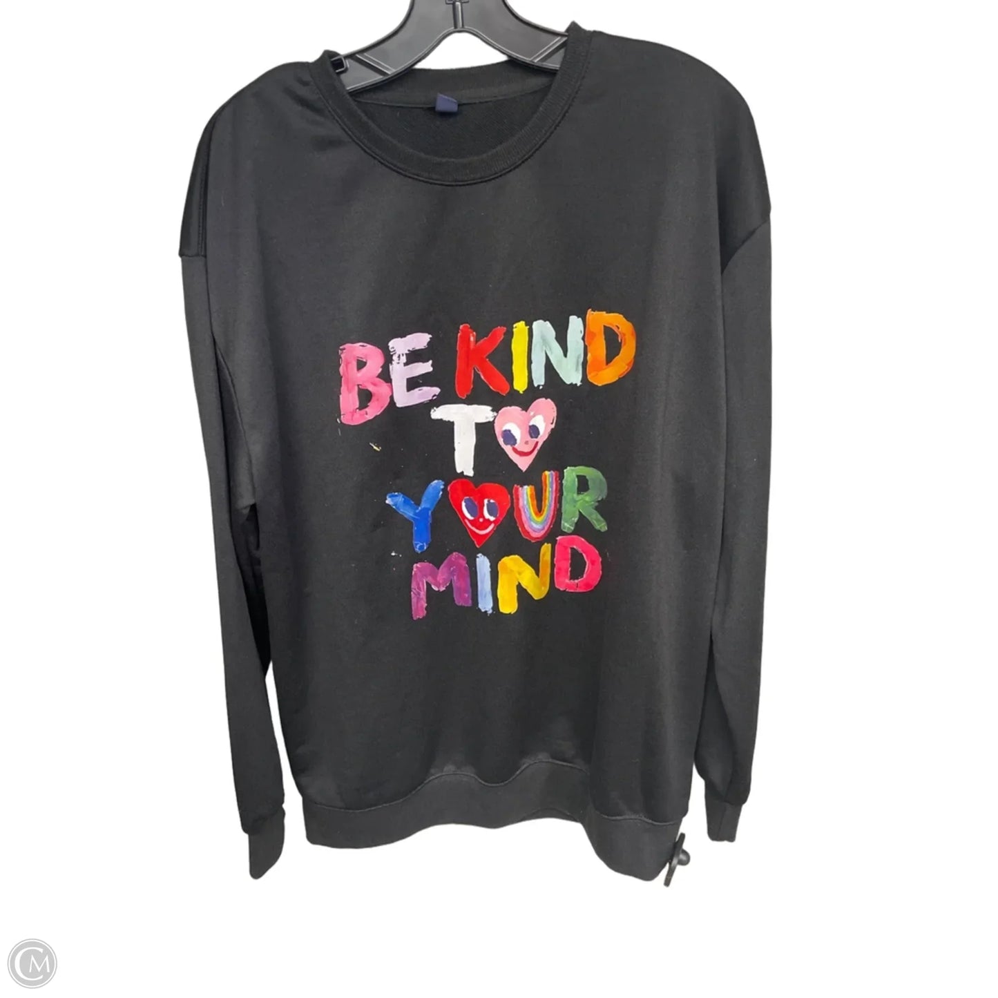 Top Long Sleeve By Clothes Mentor In Black, Size: Xl