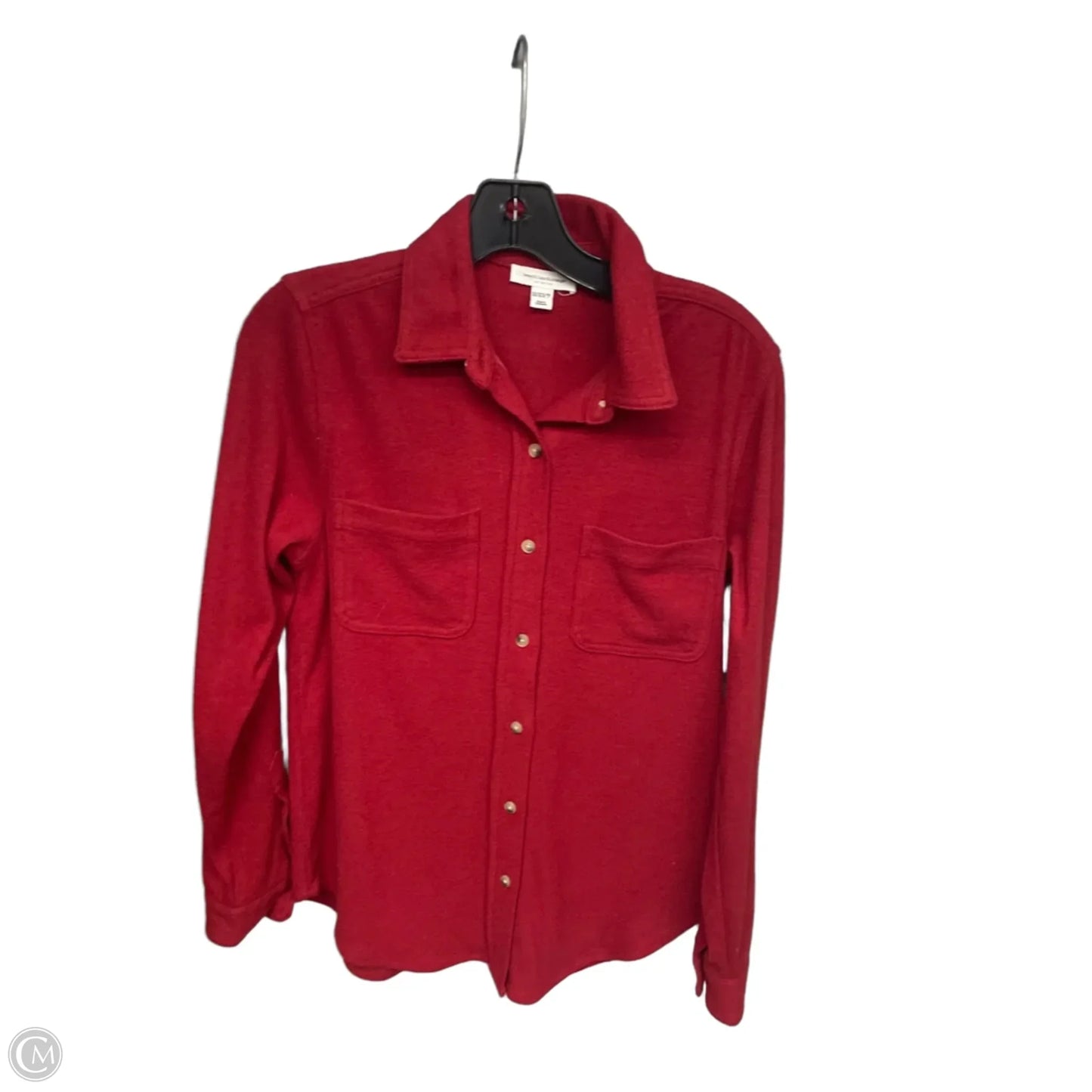 Top Long Sleeve By Beachlunchlounge In Red, Size: Xs