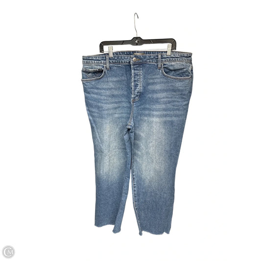Jeans Straight By Kut In Blue Denim, Size: 18