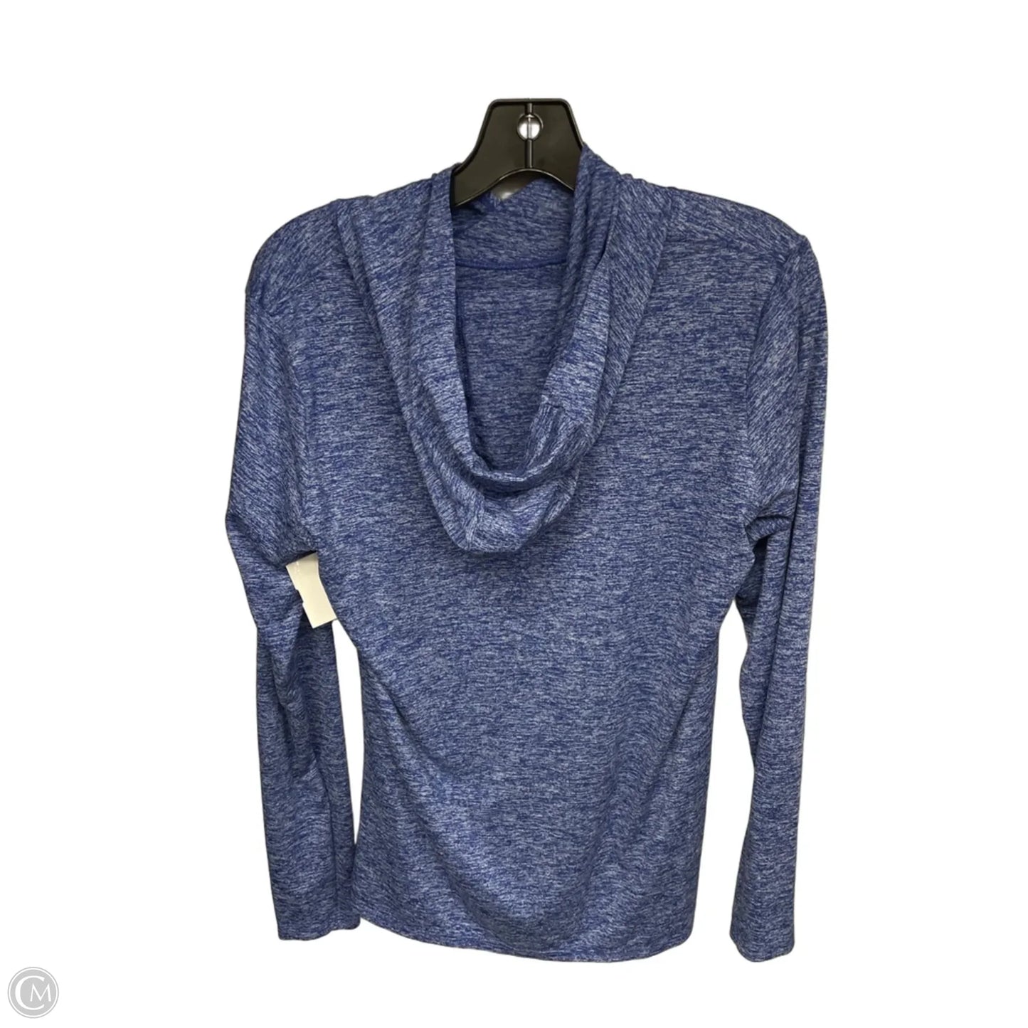 Athletic Top Long Sleeve Hoodie By Nike In Blue, Size: L