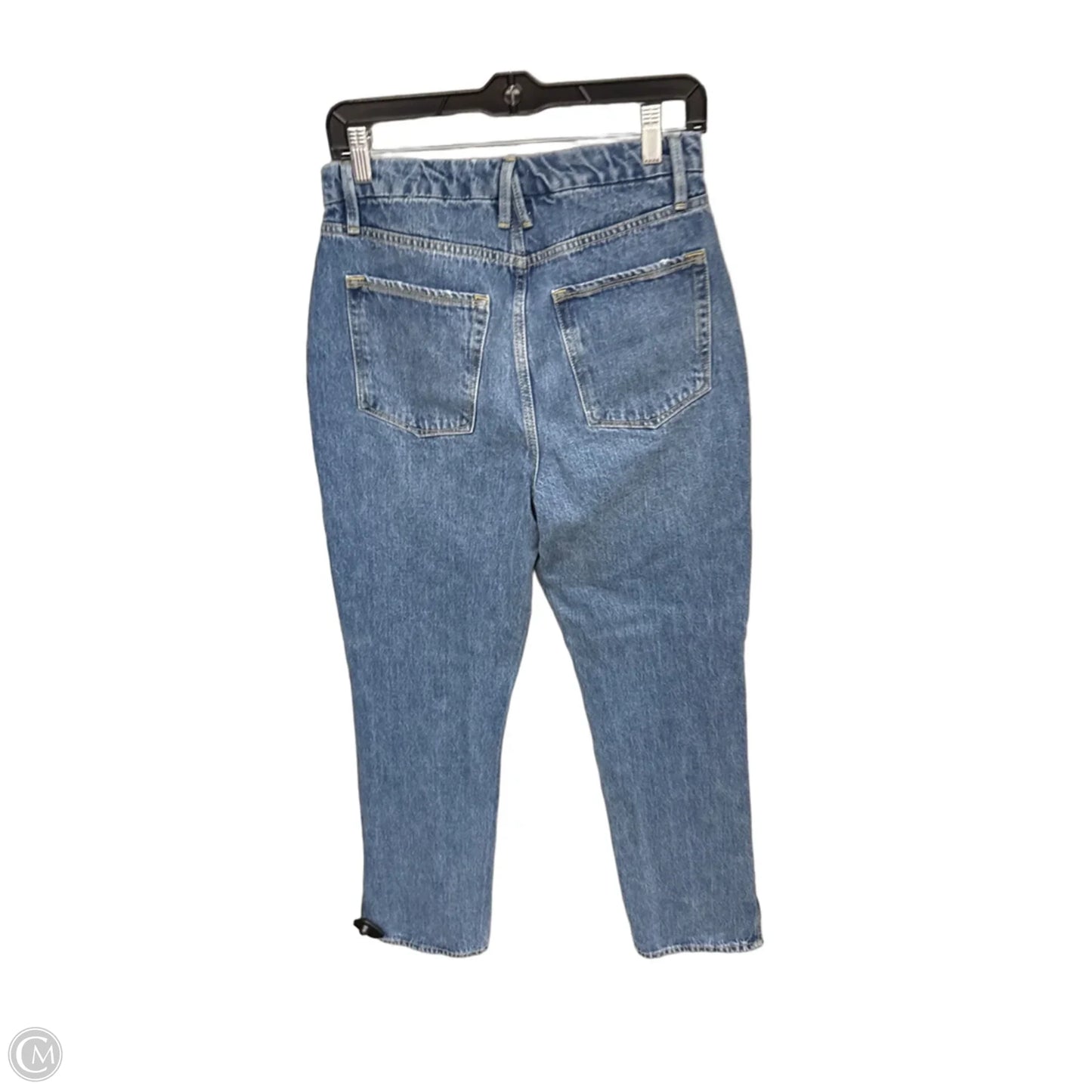 Jeans Straight By Good American In Blue Denim, Size: 6