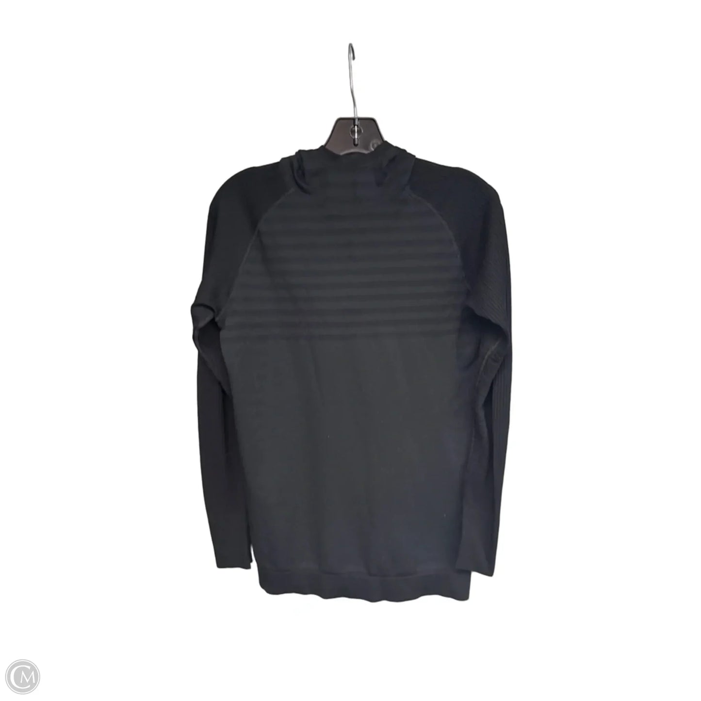 Athletic Top Long Sleeve Hoodie By Lululemon In Black, Size: L