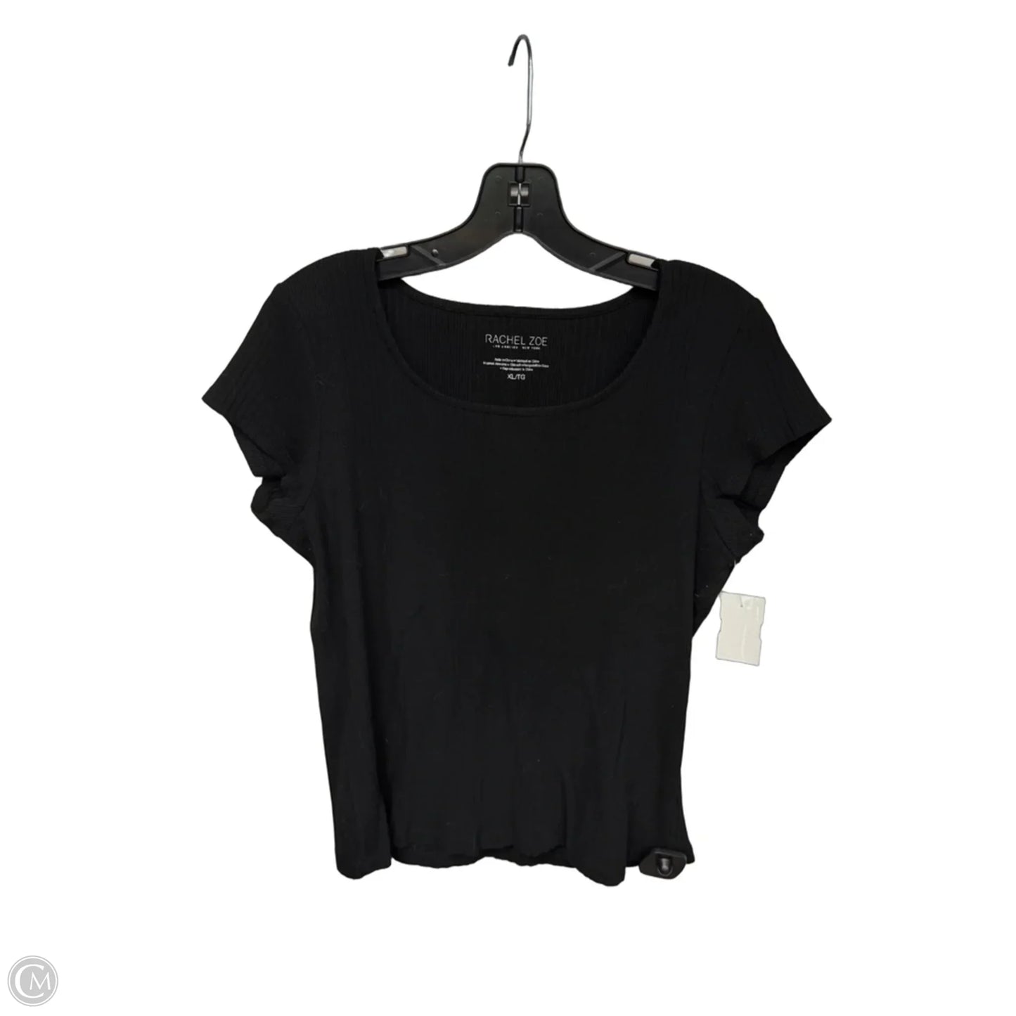 Top Short Sleeve By Rachel Zoe In Black, Size: Xl