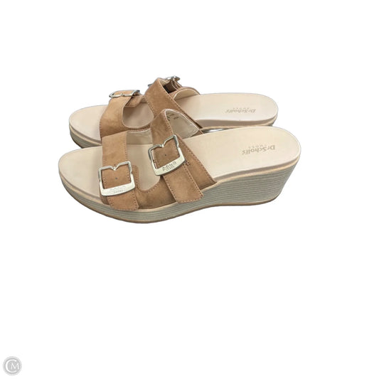 Sandals Heels Platform By Dr Scholls In Brown, Size: 10