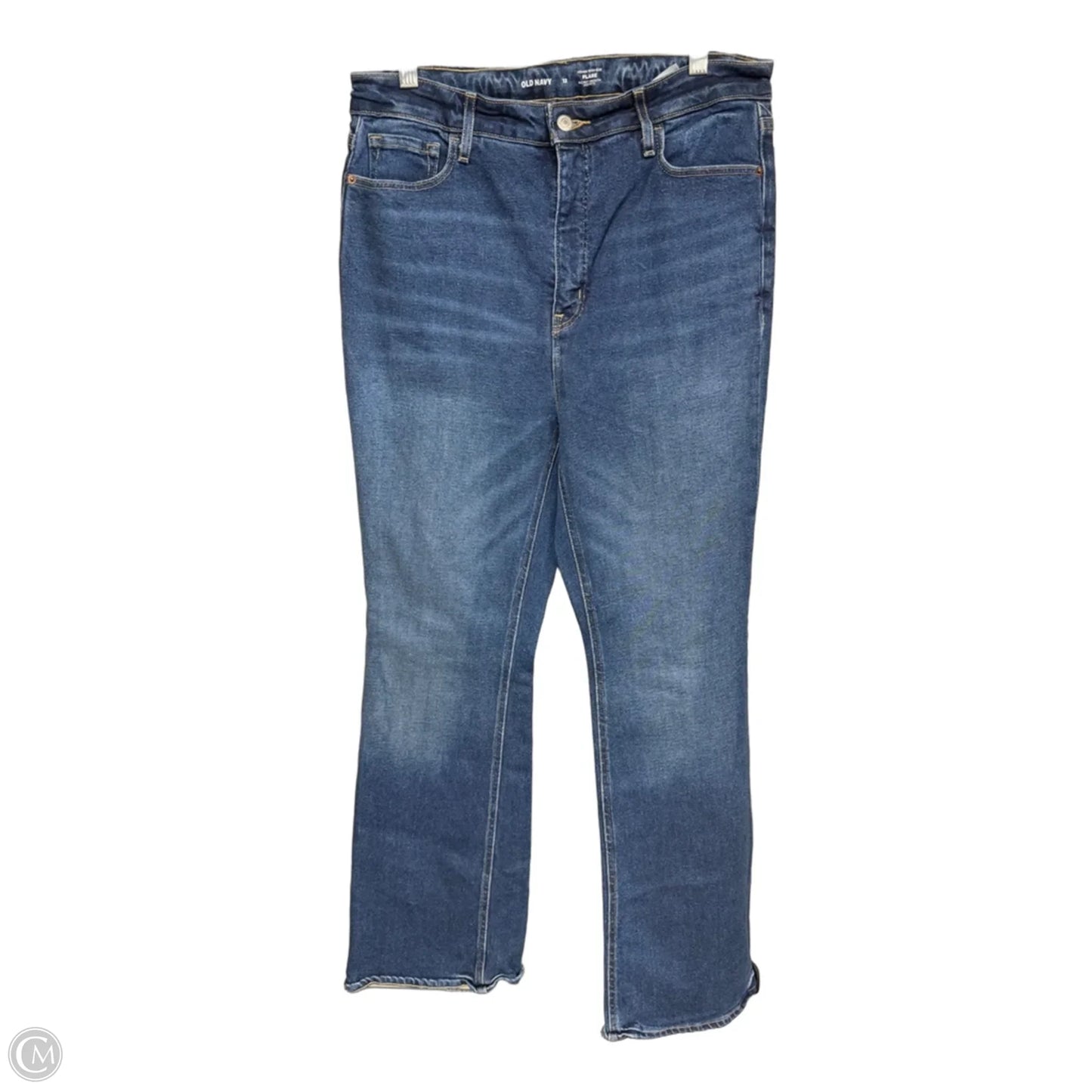 Jeans Flared By Old Navy In Blue Denim, Size: 12