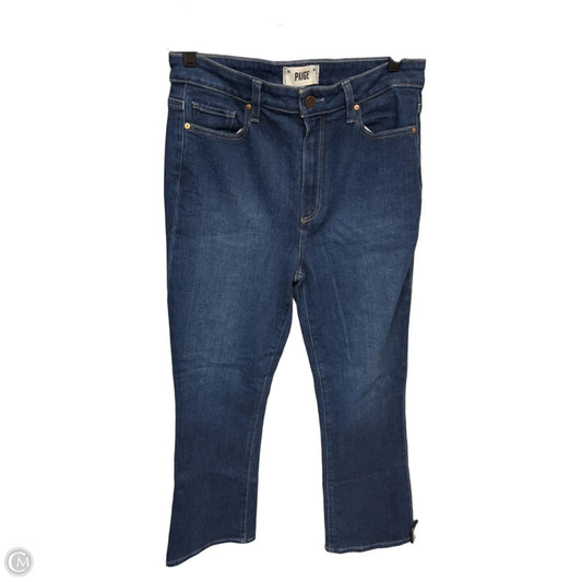 Jeans Boot Cut By Paige In Blue Denim, Size: 8