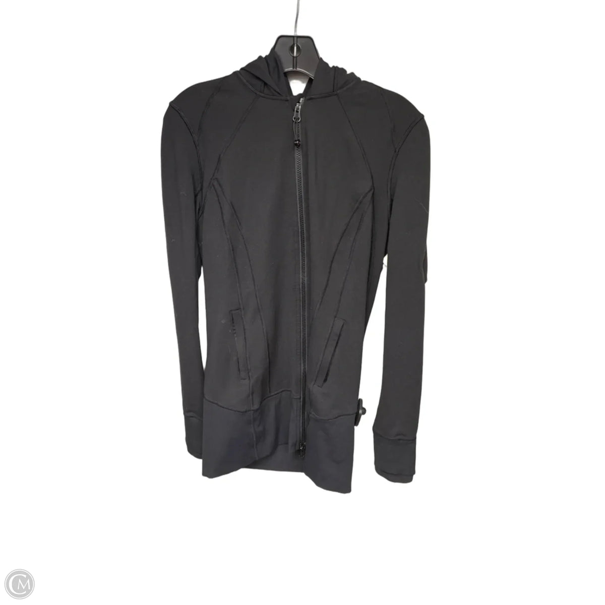 Athletic Jacket By Lululemon In Black, Size: 10