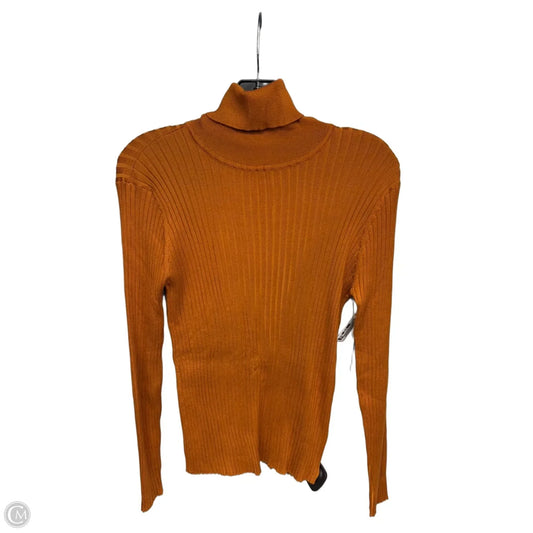 Top Long Sleeve By Nine West Apparel In Orange, Size: Xl