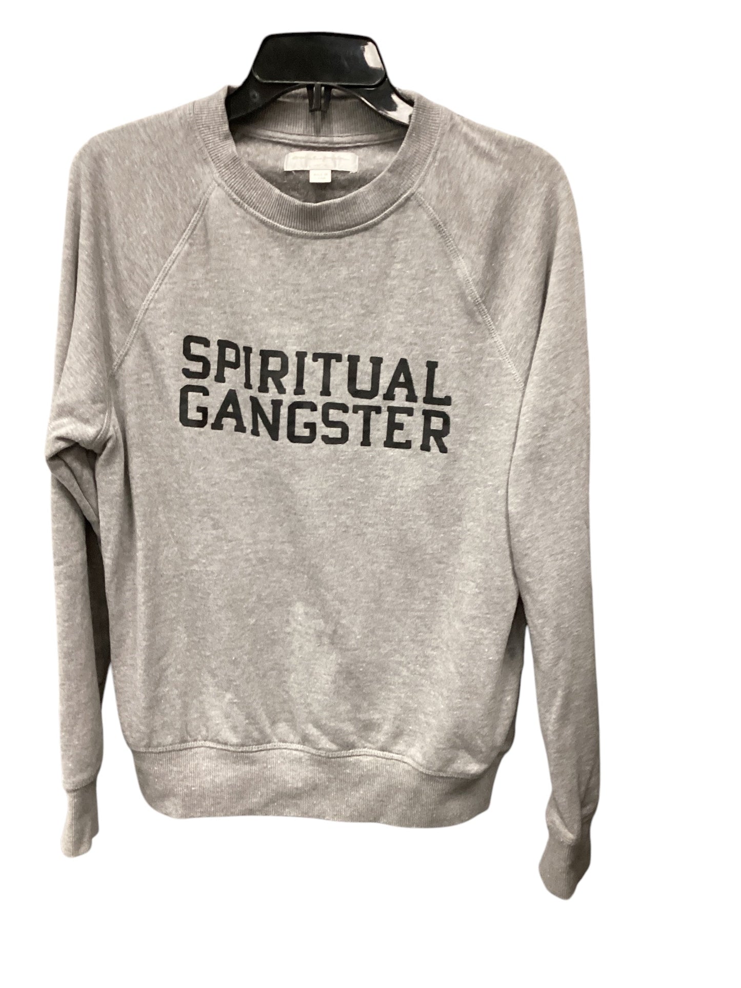 Sweatshirt Collar By Spiritual Gangster In Grey, Size: M