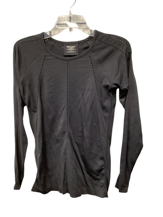 Top Long Sleeve By Athleta In Black, Size: S