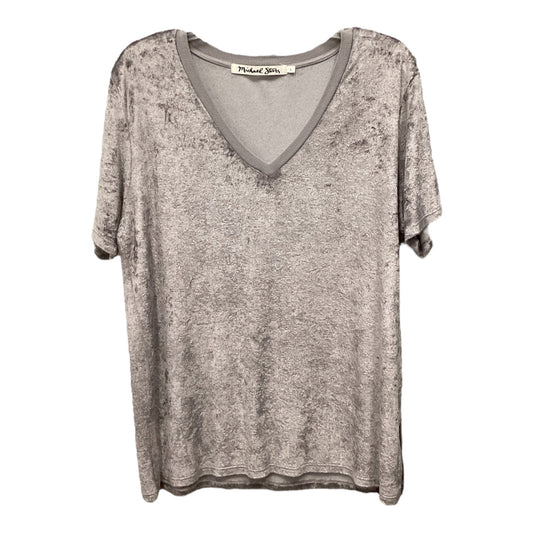 Top Sleeveless By Michael Stars In Grey, Size: L