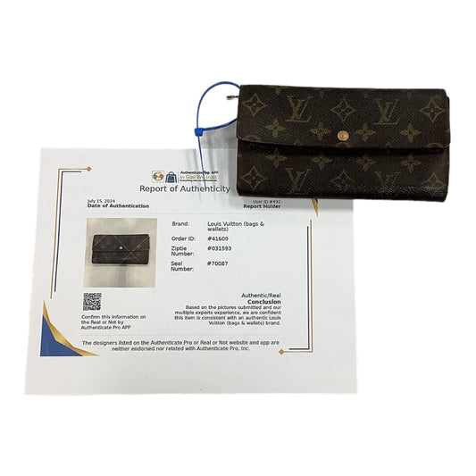 Wallet Luxury Designer Louis Vuitton, Size Medium