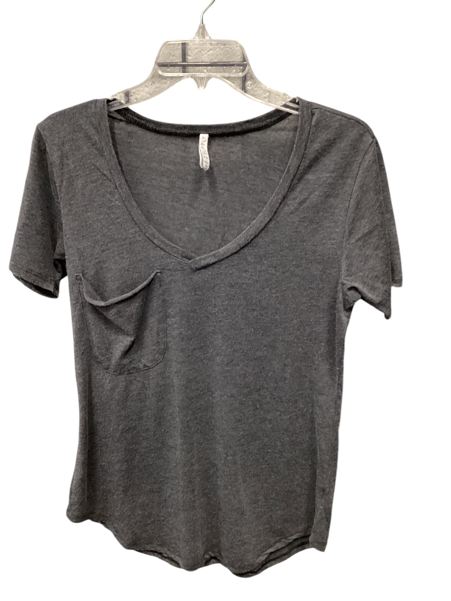 Top Short Sleeve Basic By Z Supply In Grey, Size: S