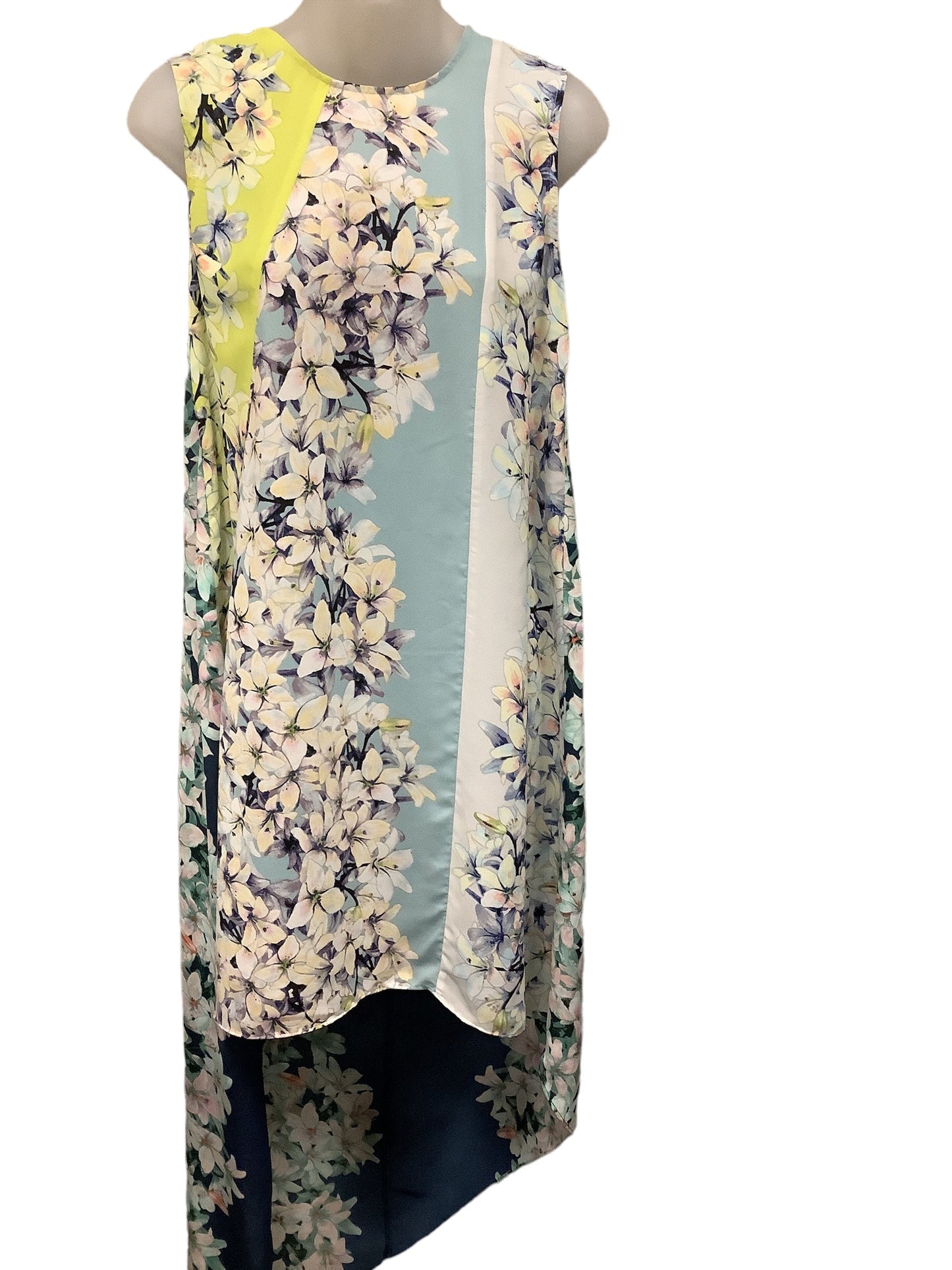 Floral Print Dress Casual Midi Bcbgmaxazria, Size Xxs