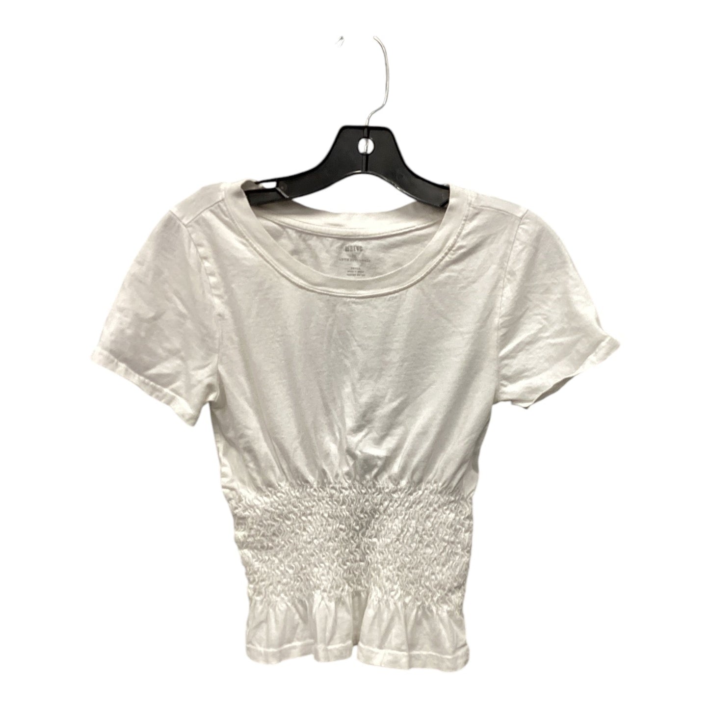 Top Short Sleeve By Maeve In White, Size: S