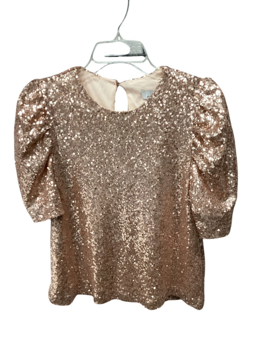 Top Short Sleeve By Allison Joy In Rose Gold, Size: Xs