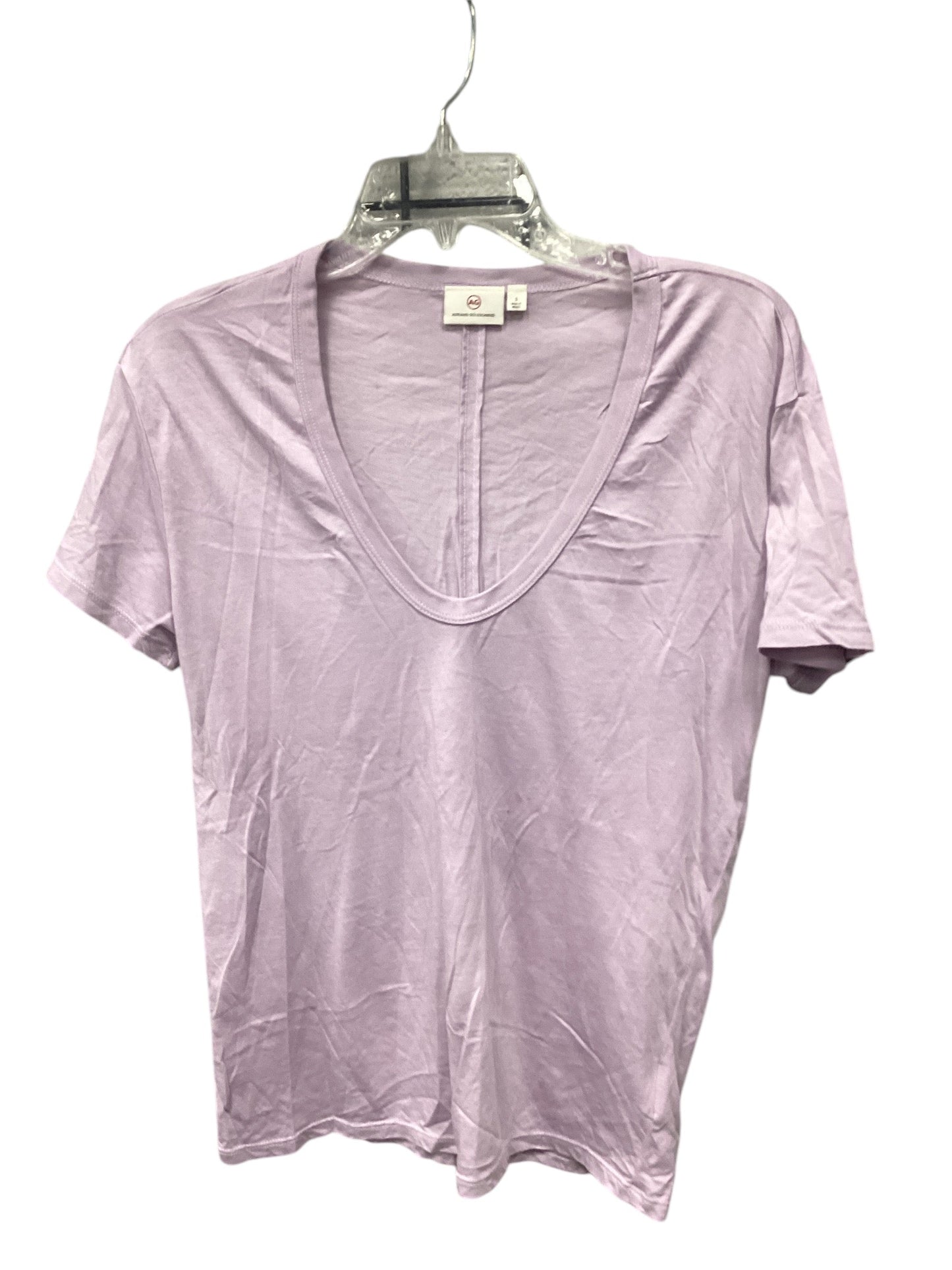 Top Short Sleeve Designer By Adriano Goldschmied In Purple, Size: S