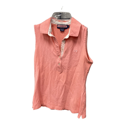 Top Sleeveless By Vineyard Vines In Pink, Size: S