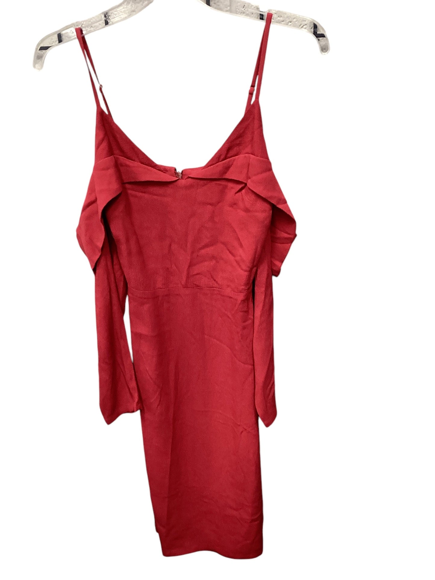 Dress Party Midi By Reformation In Red, Size: 0