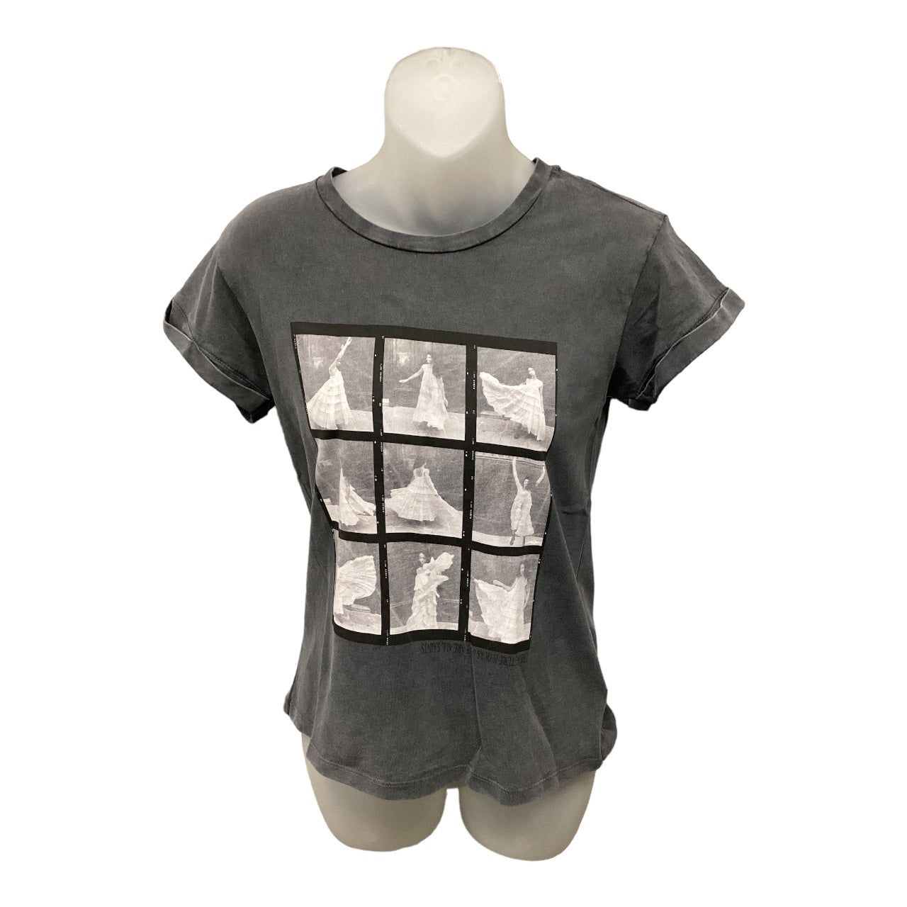 Top Short Sleeve By All Saints In Grey, Size: S