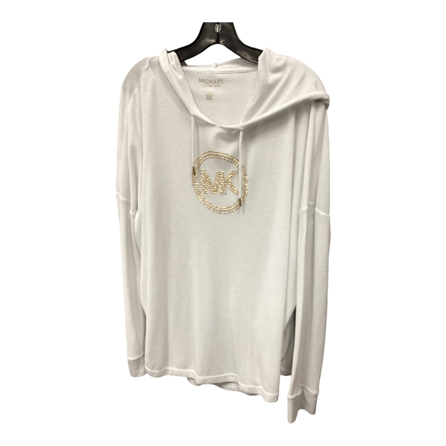 Top Long Sleeve By Michael By Michael Kors In White, Size: Xl