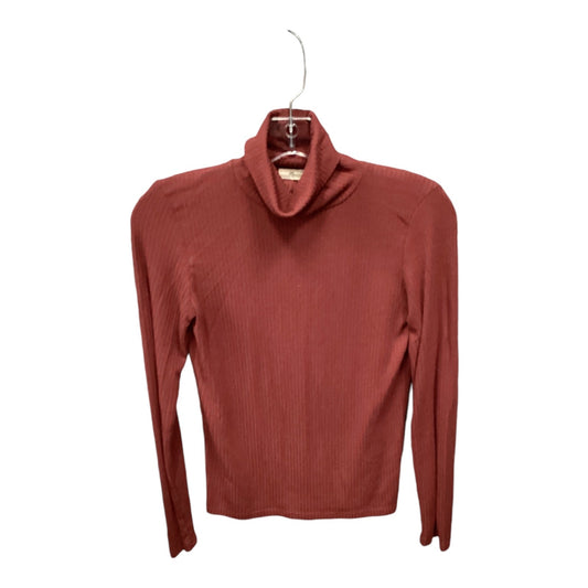 Top Long Sleeve By Madewell In Red, Size: S