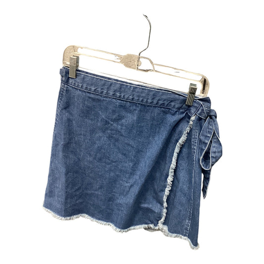 Skirt Mini & Short By Madewell In Blue Denim, Size: S