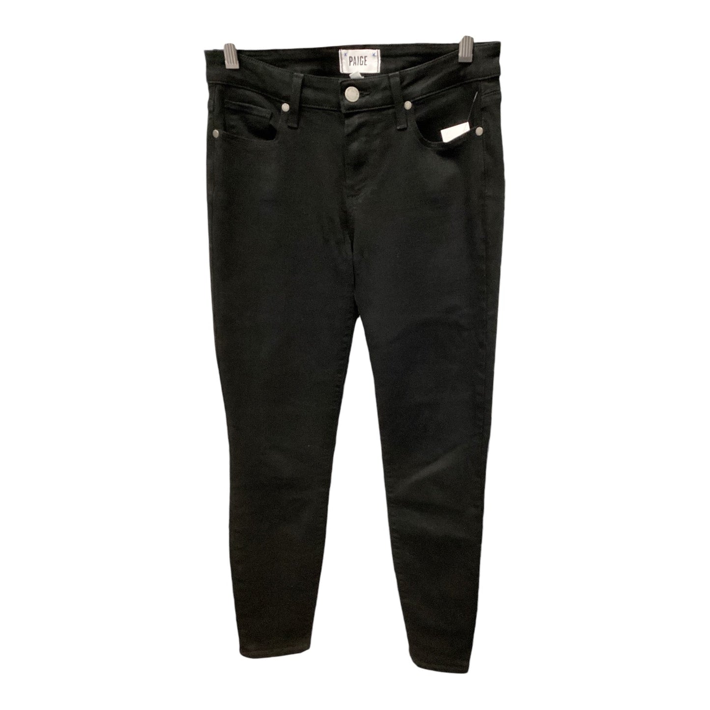 Jeans Designer By Paige In Black Denim, Size: 4