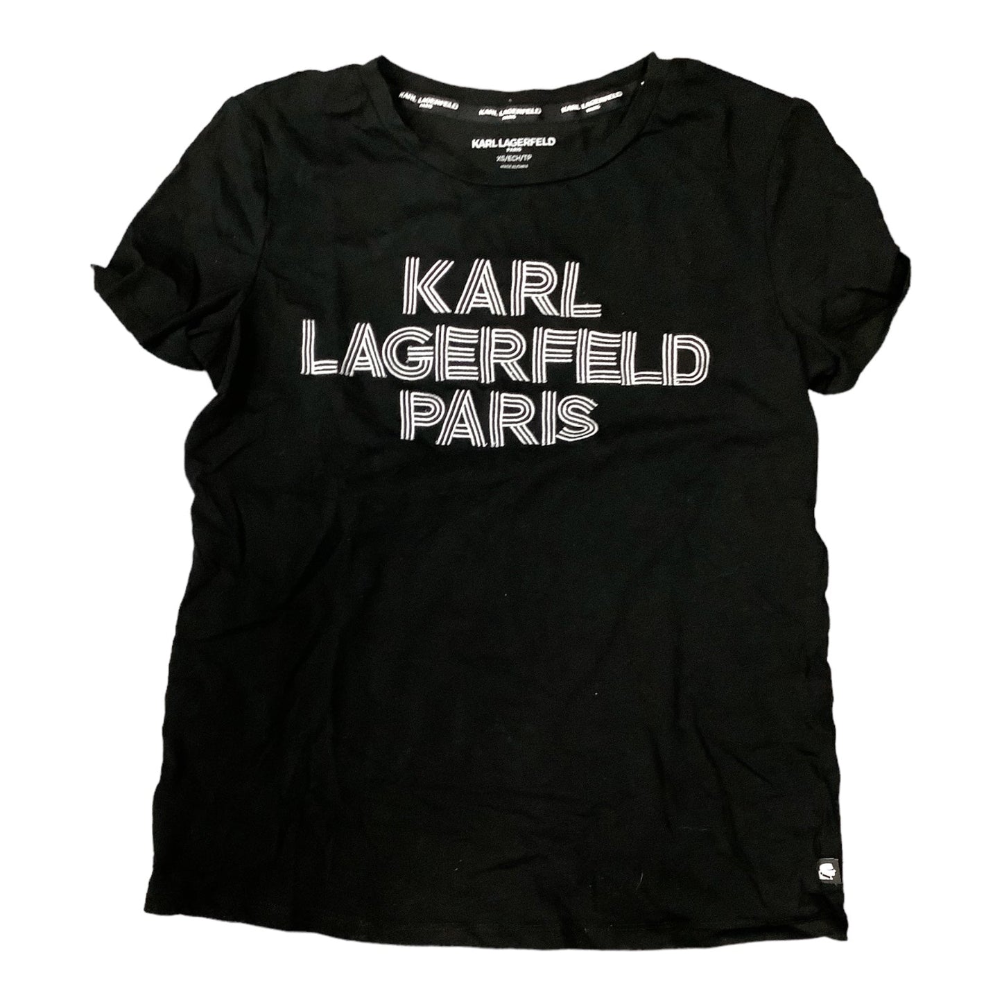 Top Short Sleeve Designer By Karl Lagerfeld  Size: Xs