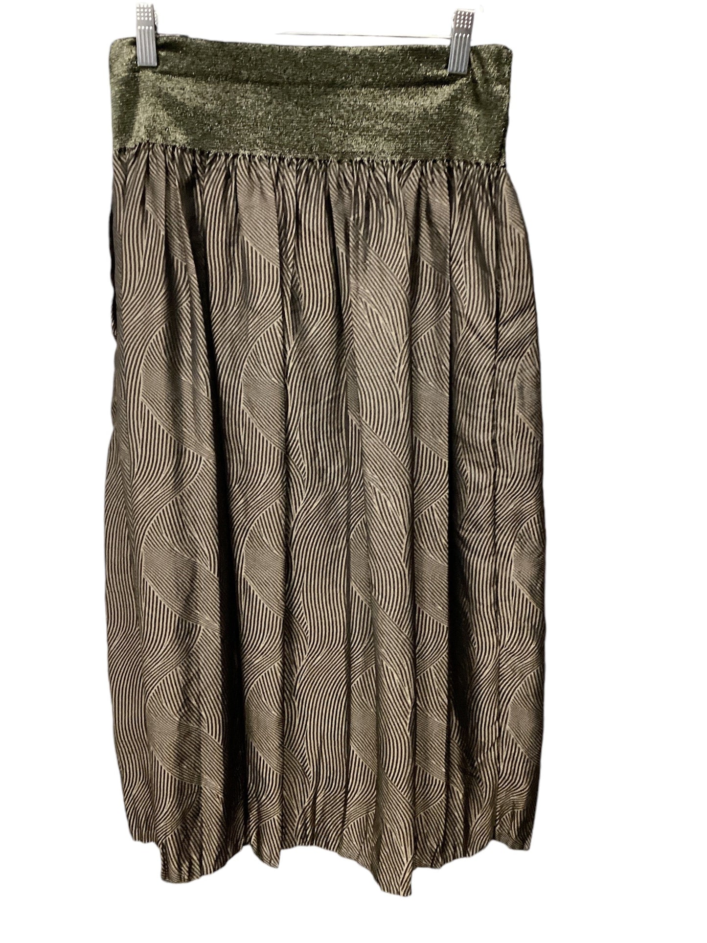 Skirt Midi By J Mclaughlin In Brown & Green, Size: Xs