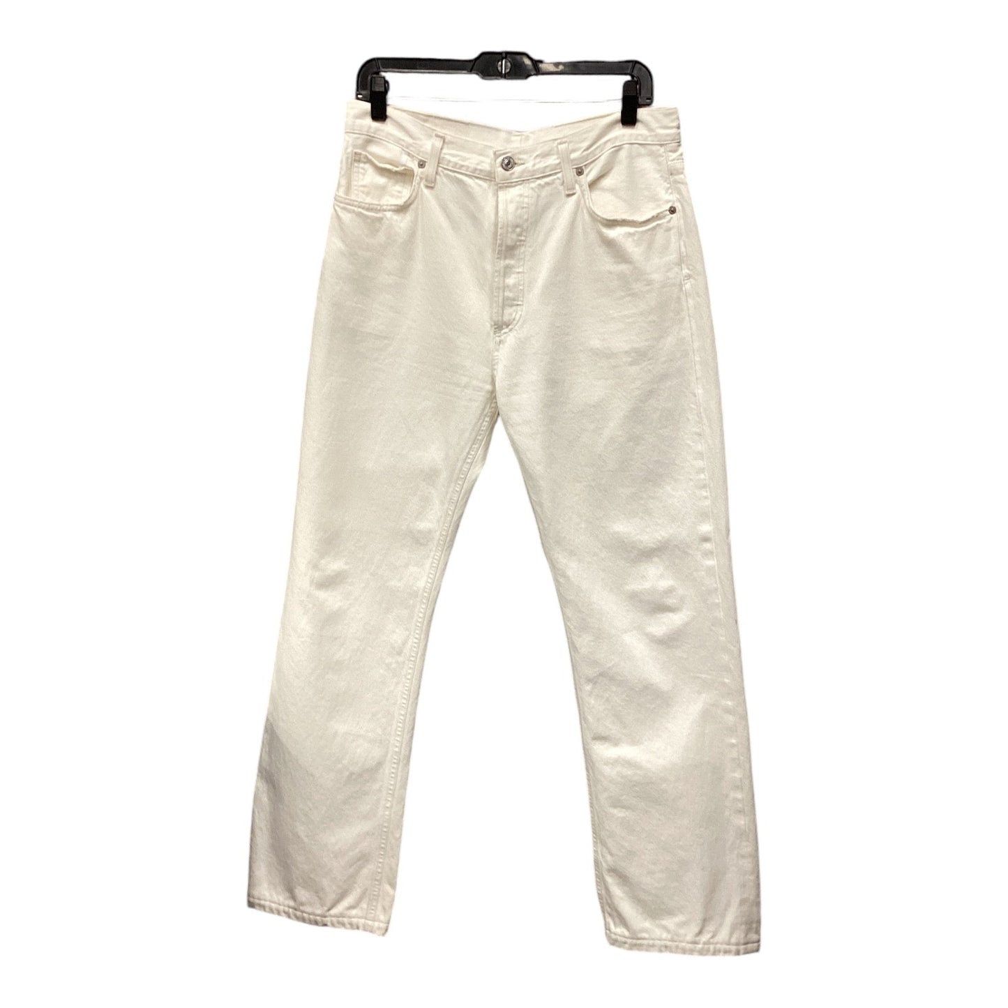 Jeans Straight By Citizens Of Humanity In White Denim, Size: 8