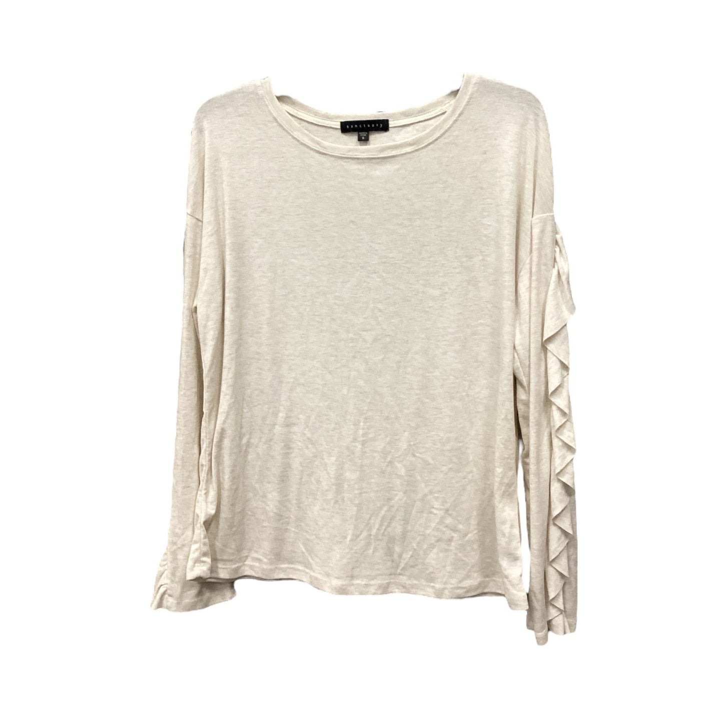 Top Long Sleeve By Sanctuary In Beige, Size: S