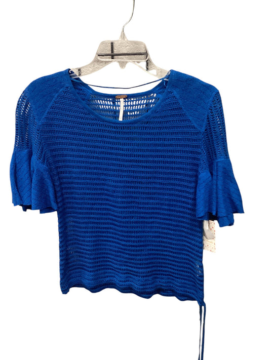 Top Short Sleeve By Free People In Blue, Size: S