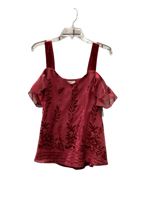 Top Short Sleeve By Francesca's In Red, Size: L