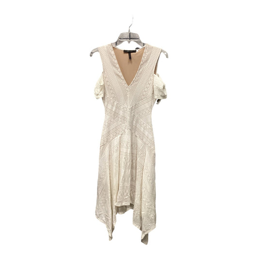 Dress Casual Midi By Bcbgmaxazria In Cream, Size: Xs