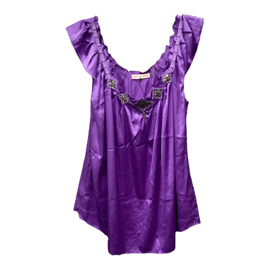 Top Sleeveless By Rebecca Taylor In Purple, Size: 10