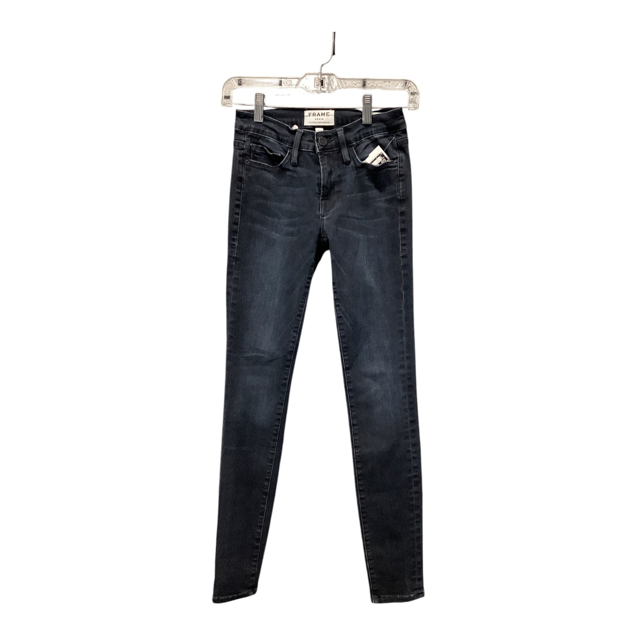 Jeans Skinny By Frame In Black, Size: 0