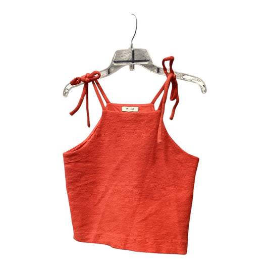 Top Sleeveless Basic By Madewell In Orange, Size: M