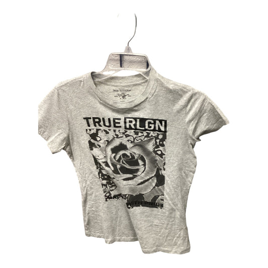 Top Short Sleeve By True Religion In Grey, Size: S