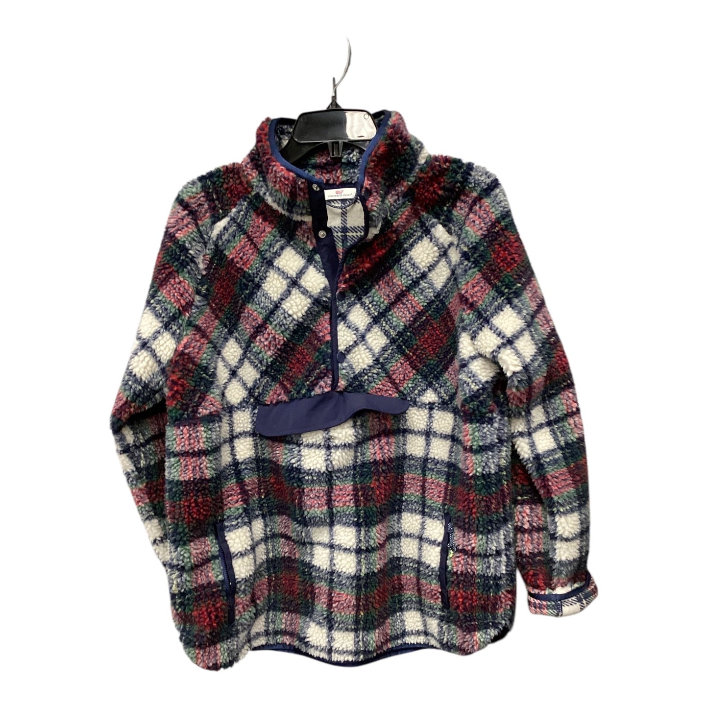 Athletic Fleece By Vineyard Vines In Plaid Pattern, Size: M