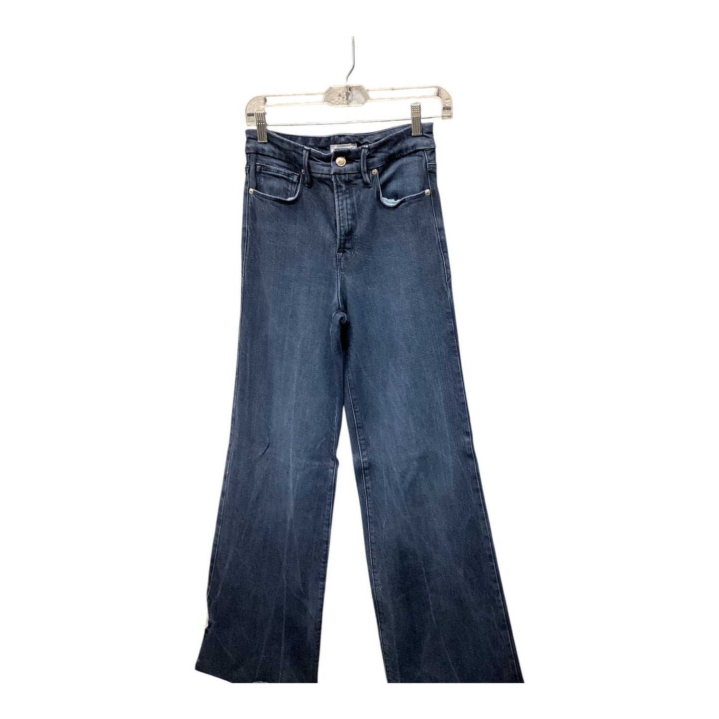 Jeans Wide Leg By Good American In Blue Denim, Size: 2