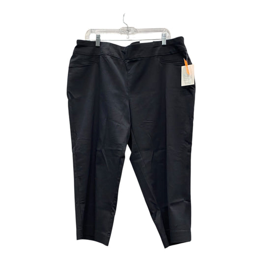 Capris By Croft And Barrow In Black, Size:18