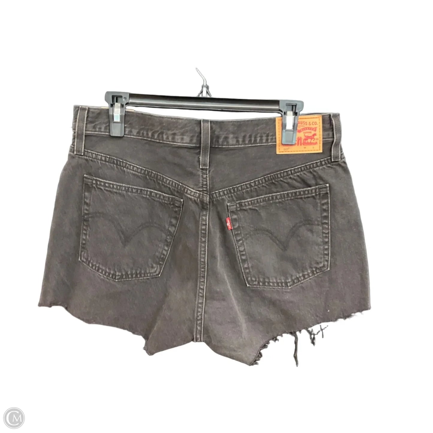 Shorts By Levis In Black Denim, Size: 12
